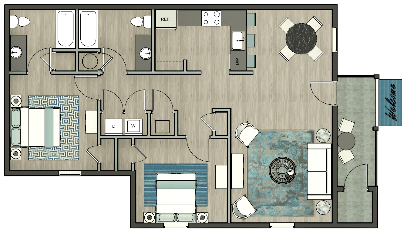Floor Plan for The Harper}