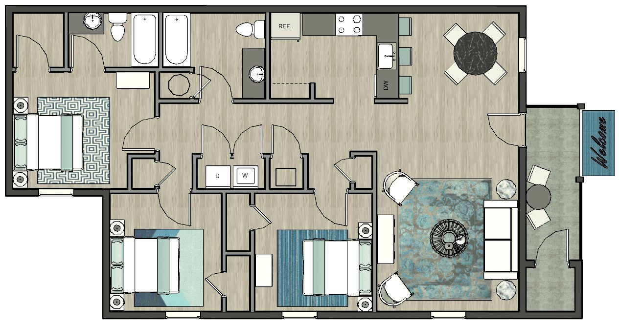 Floor Plan for The Asher}